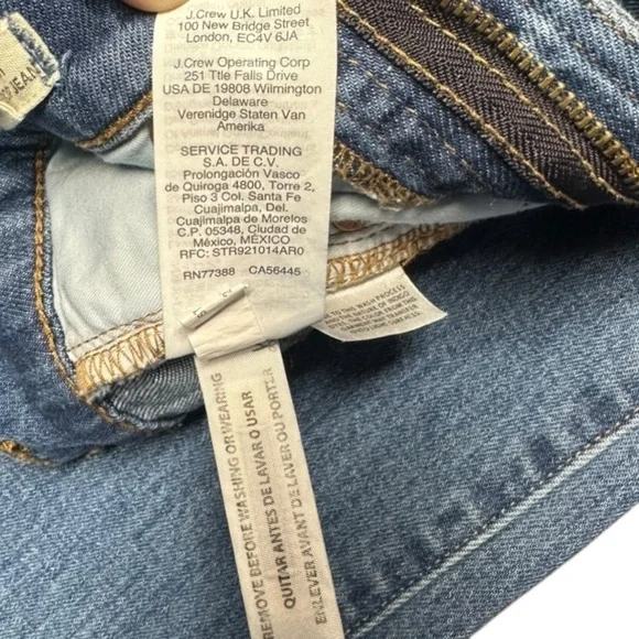 Madewell The Perfect Vintage Crop Jean ~ Women’s Raw Hem Mom Jeans ~ Size 24 - Picture 12 of 16